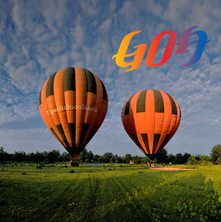 Hot air balloon ride in Goa